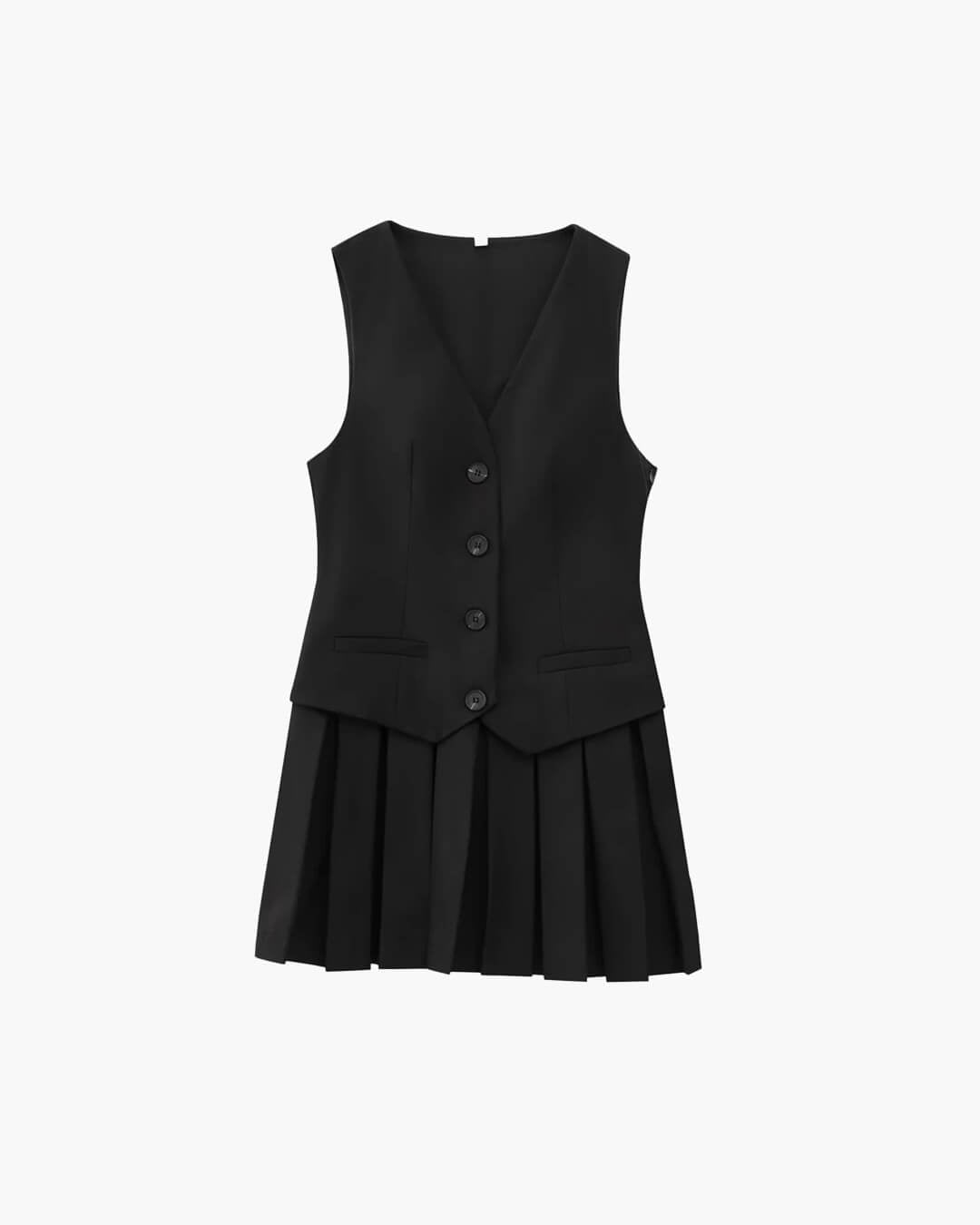 Kinzie Sleeveless Pleated Mini Dress