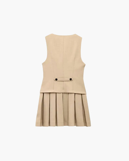 Kinzie Sleeveless Pleated Mini Dress