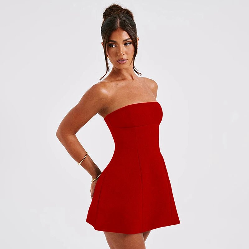 Colly Off-the-Shoulder Mini Dress with Drawstring Waist