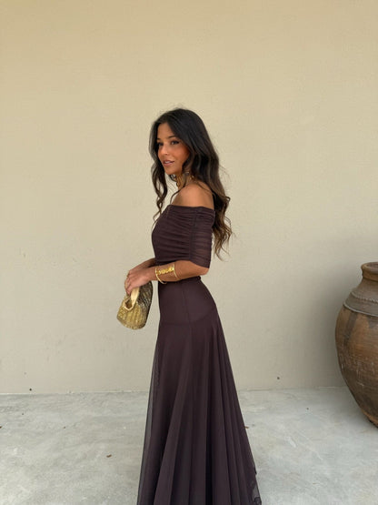 Mesh Maxi Dress