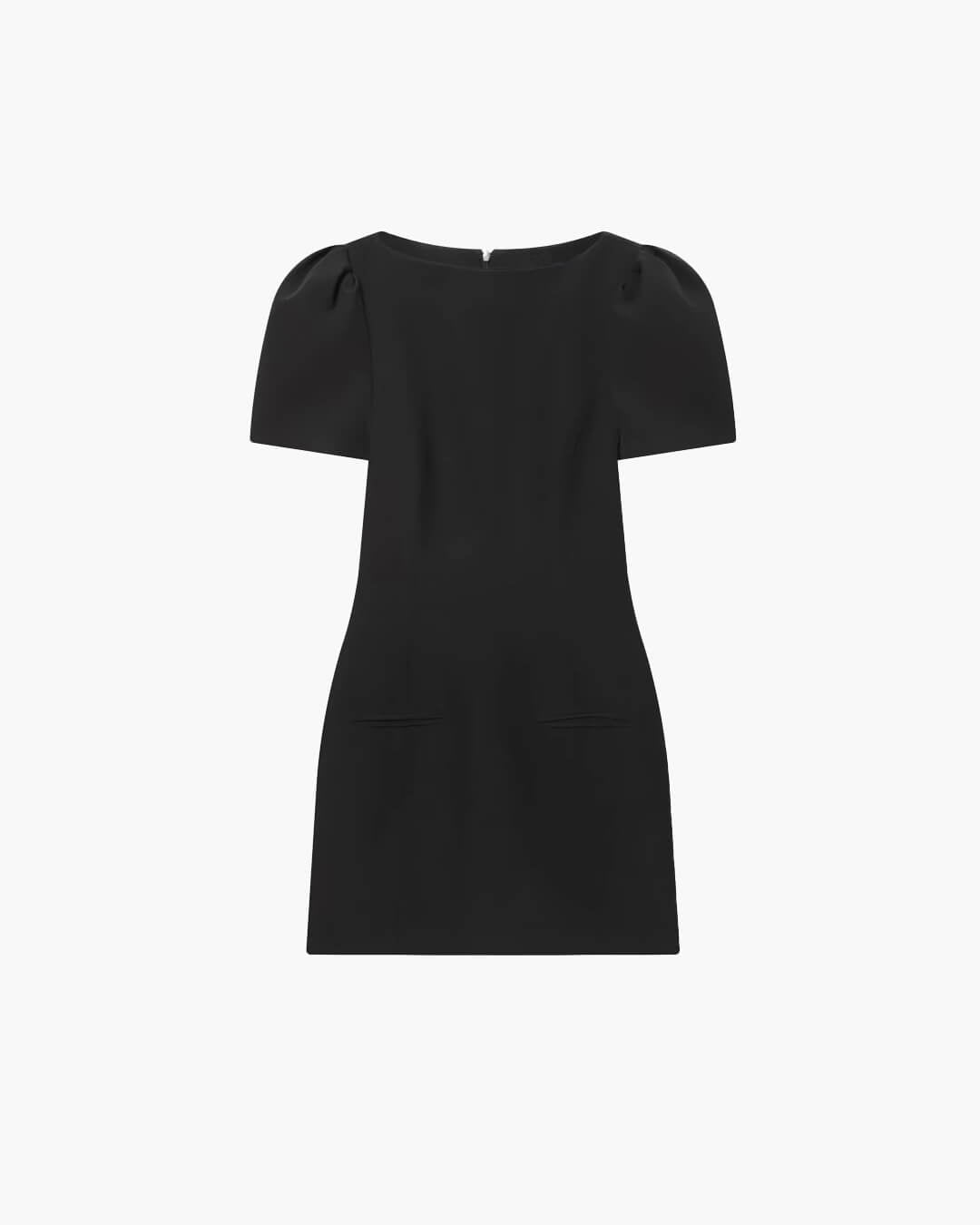 Minidress with puff sleeves