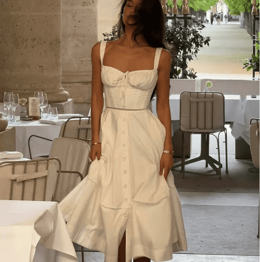 Ärmelloses Sweetheart Midikleid