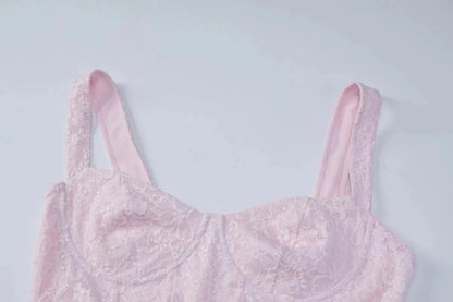 Ärmelloses Korsett-Maxikleid