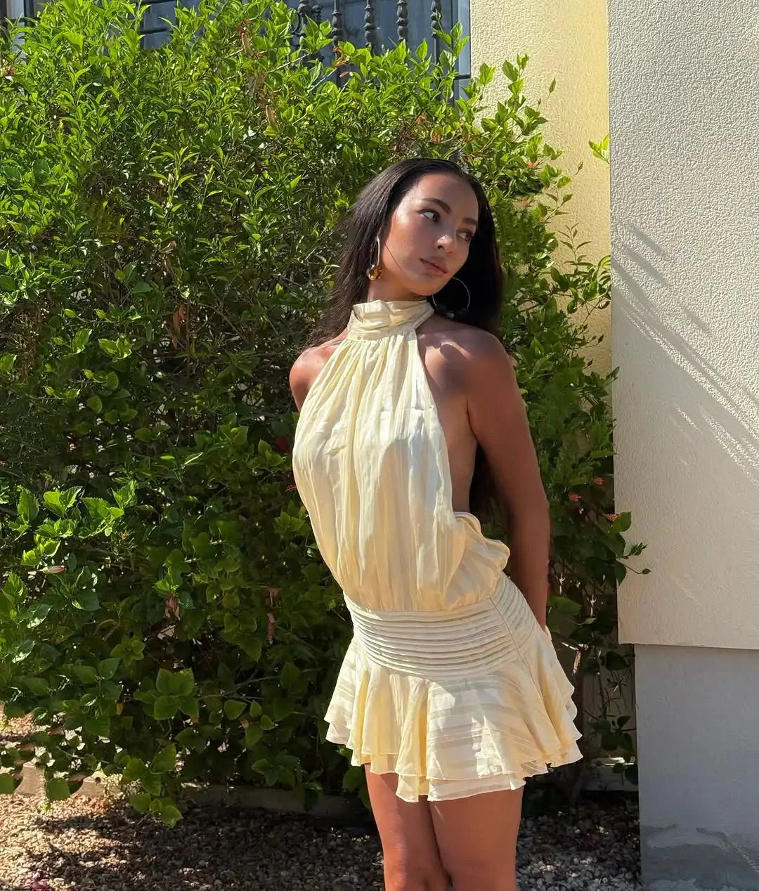 Ezra Backless Mini Dress