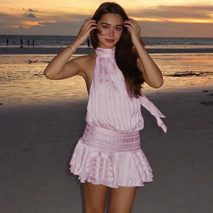 Ezra Backless Mini Dress