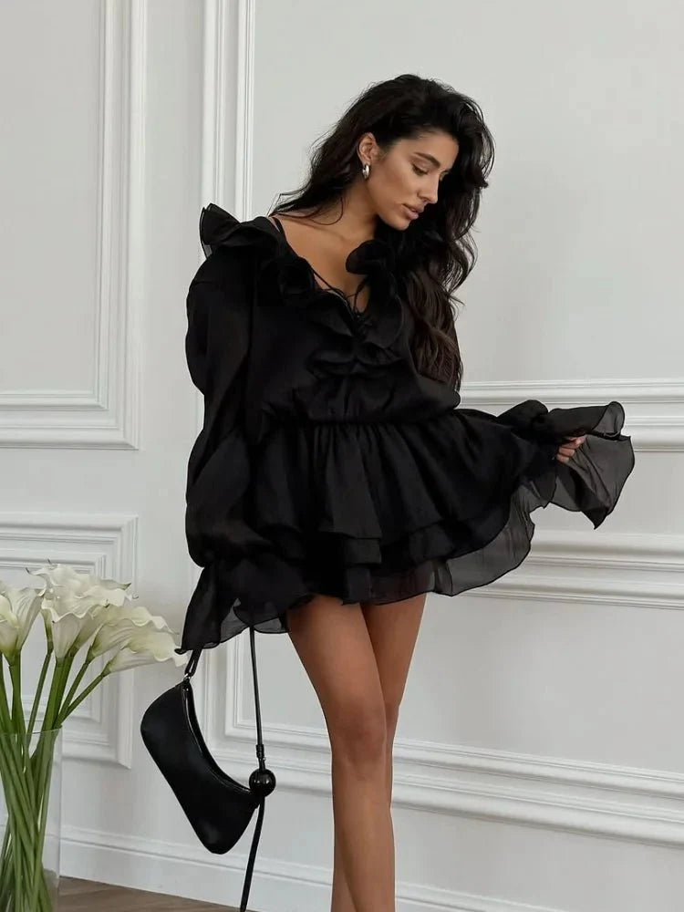 Dana Ruffle Mini Dress