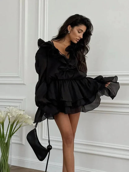 Dana Ruffle Mini Dress