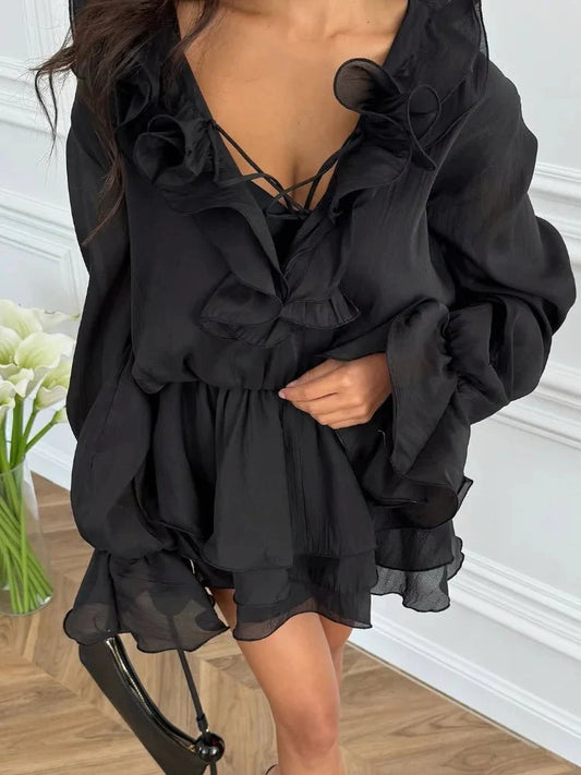 Dana Rüschen-Minikleid