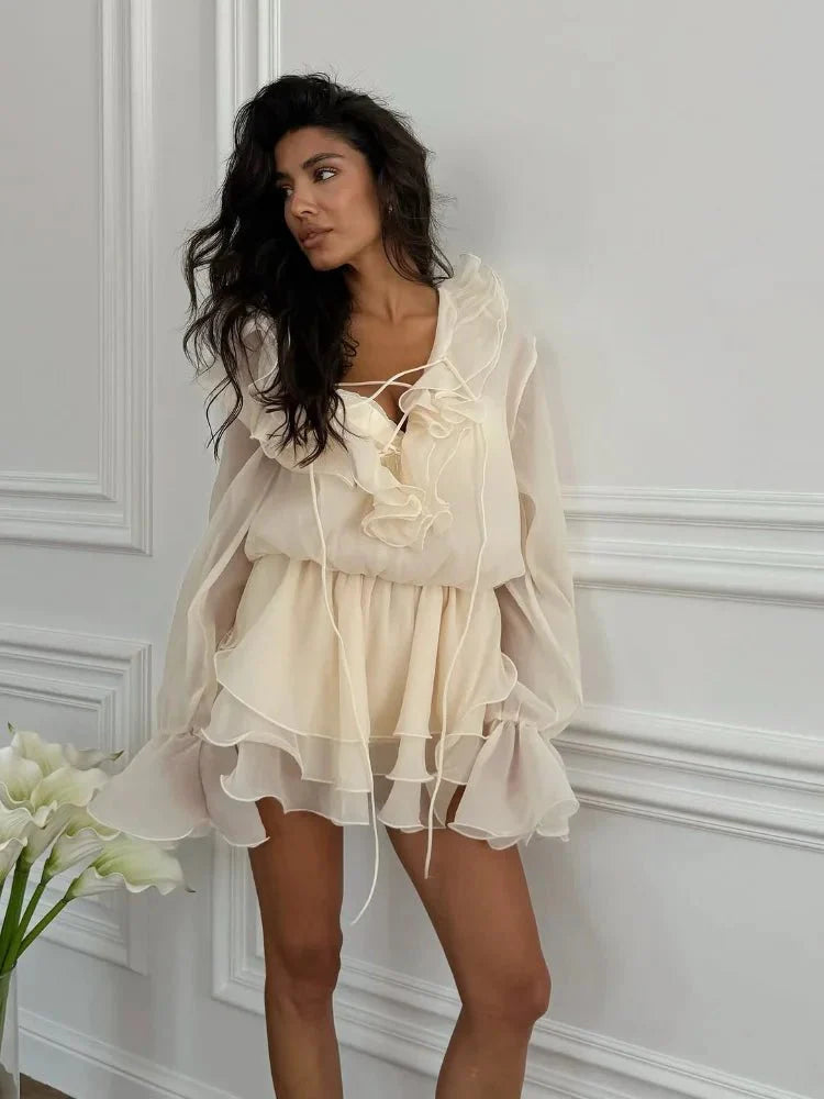 Dana Ruffle Mini Dress