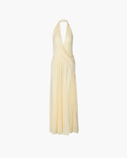 Loreen maxi dress with deep V-neck
