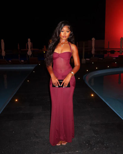 Backless Maxi Dress