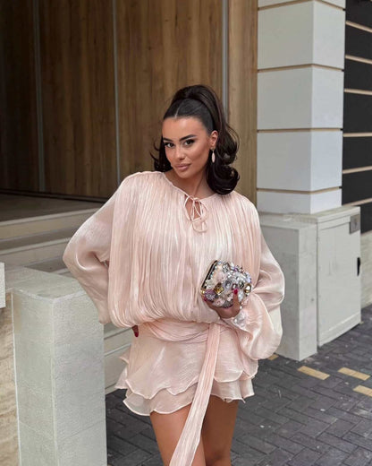 Blouson mini dress