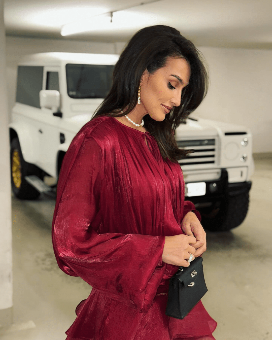 Blouson mini dress