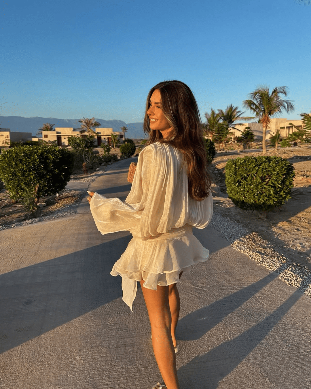 Blouson mini dress