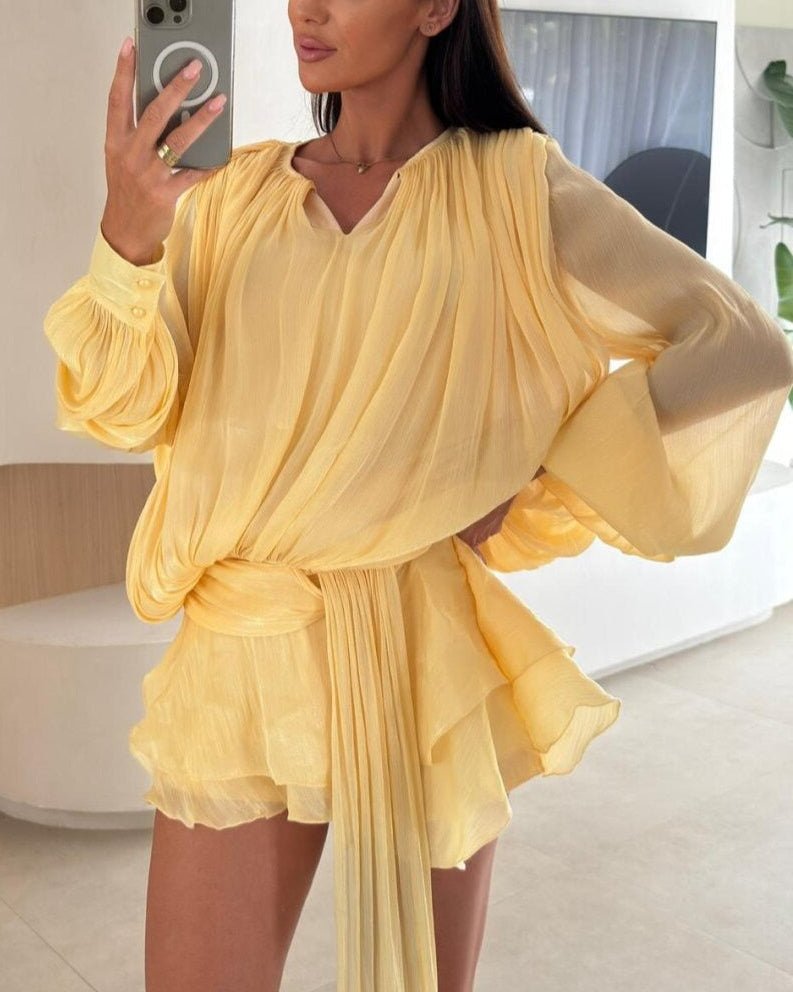 Blouson mini dress