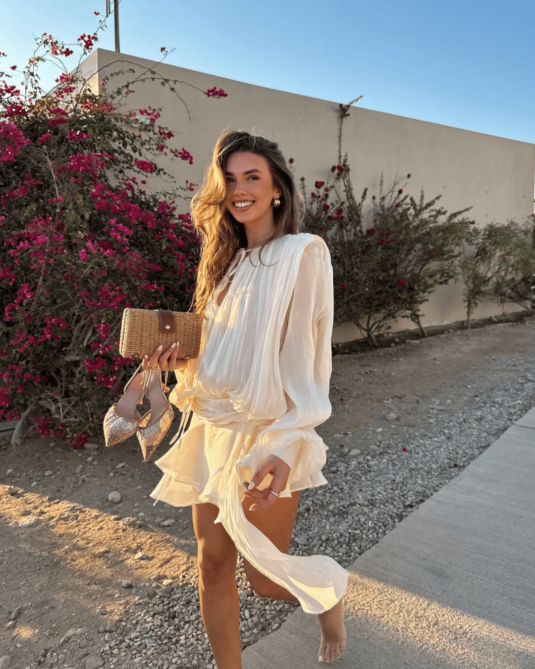 Blouson mini dress