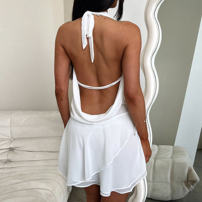 Maisy Halterneck Backless Mini Dress