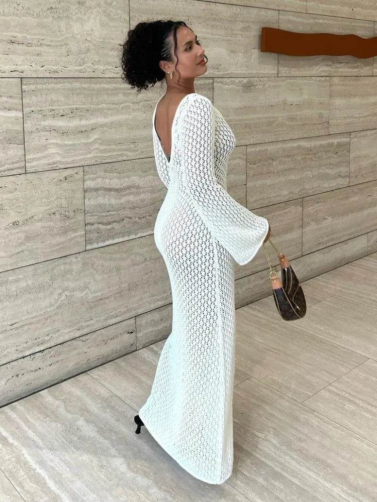 Maxi dress as a cover-up