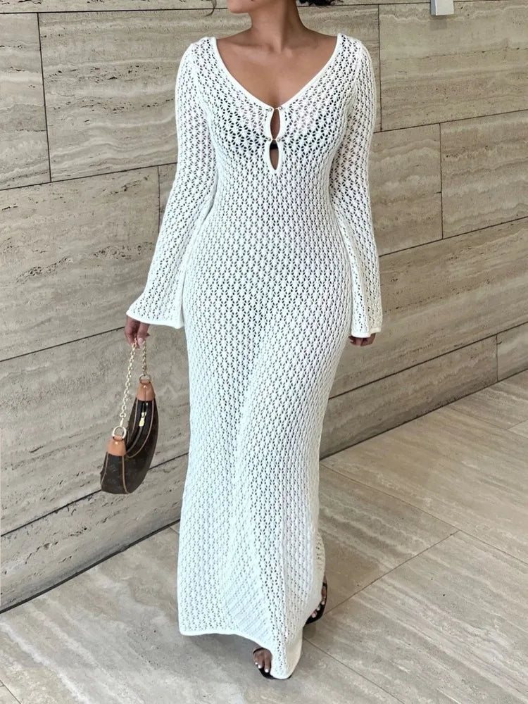 Maxi dress as a cover-up