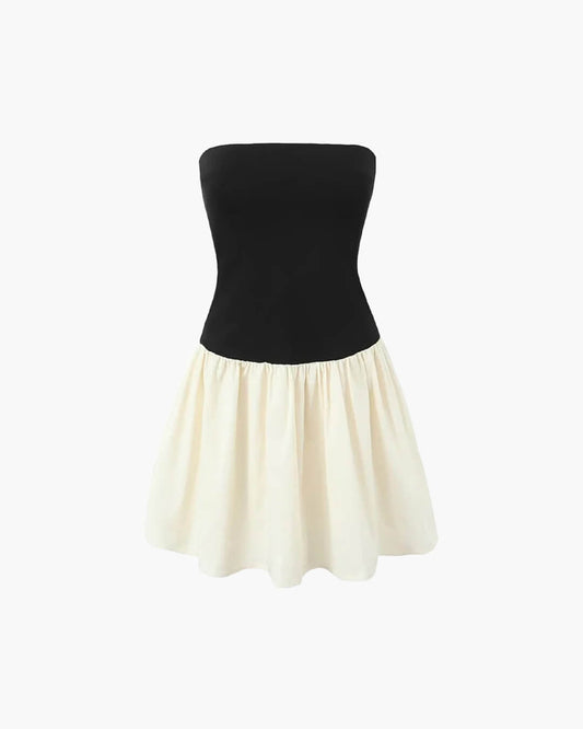 Luna Trägerloses Minikleid