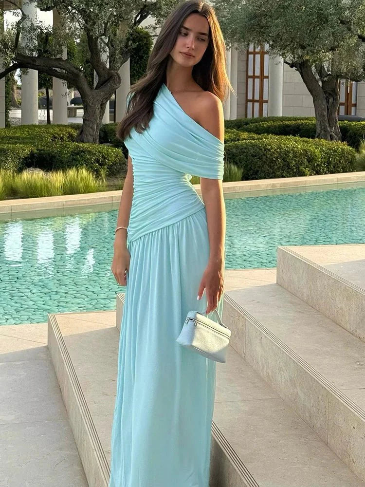 Ingrid One-Shoulder Maxi Dress