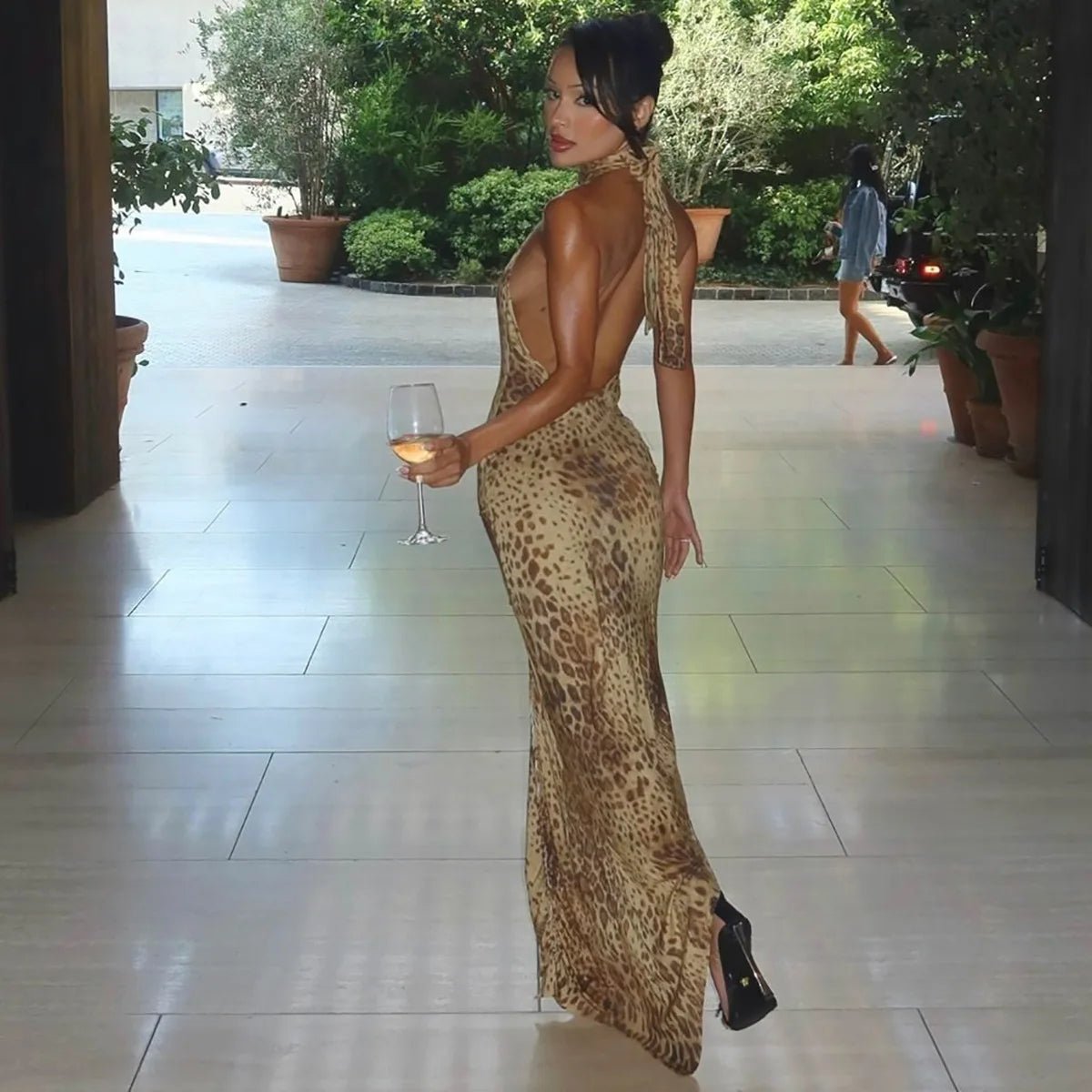 Janina Leo Halter Maxi Dress