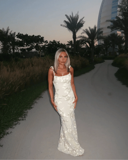 Jara Sleeveless Floral Print Maxi Dress