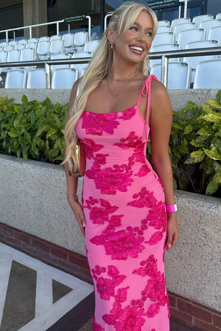 Jara Sleeveless Floral Print Maxi Dress