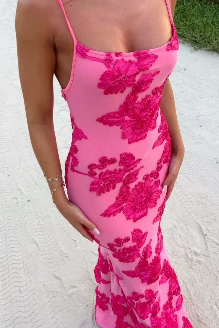 Jara Sleeveless Floral Print Maxi Dress