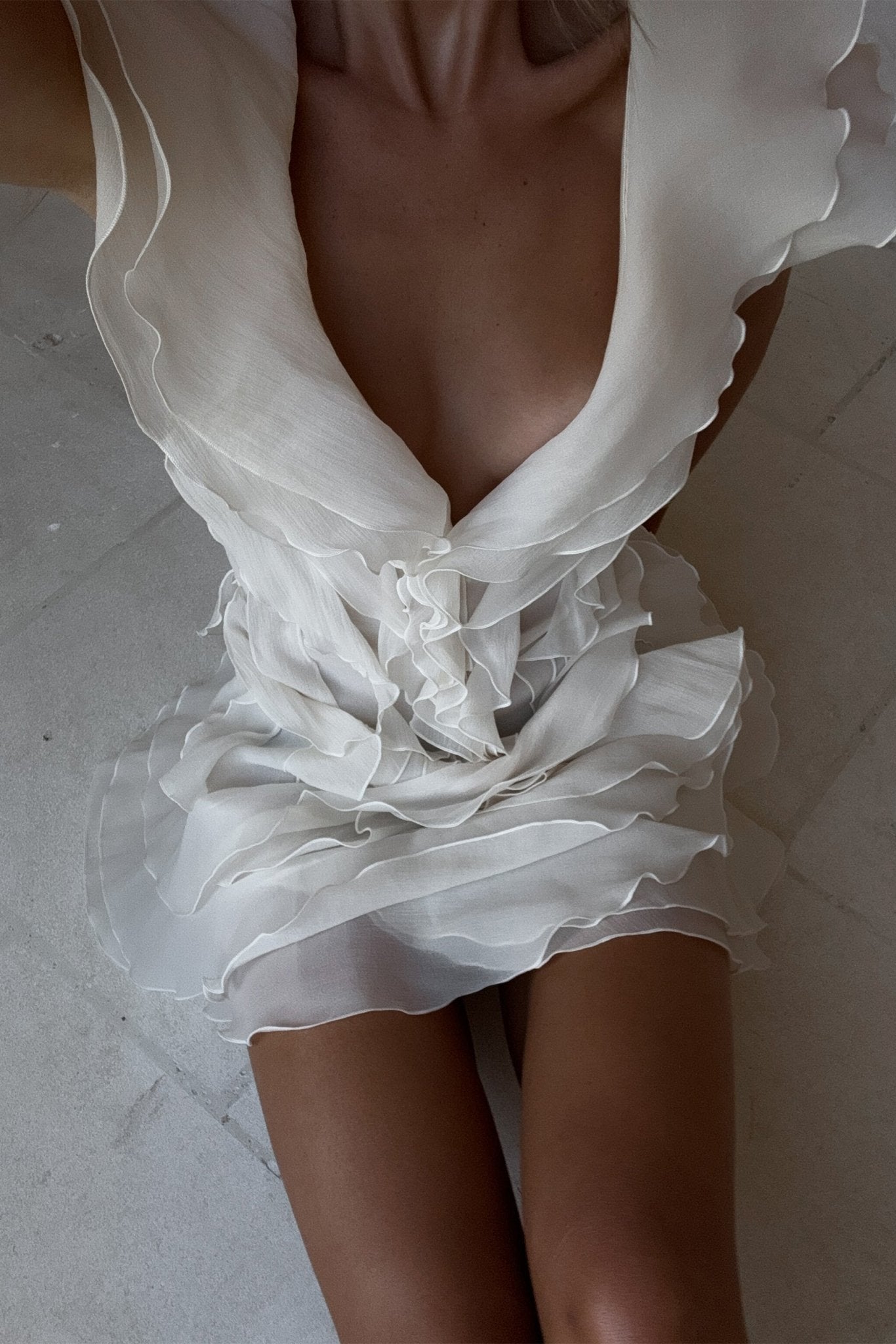 Jasmine Off-Shoulder Ruffle Mini Dress