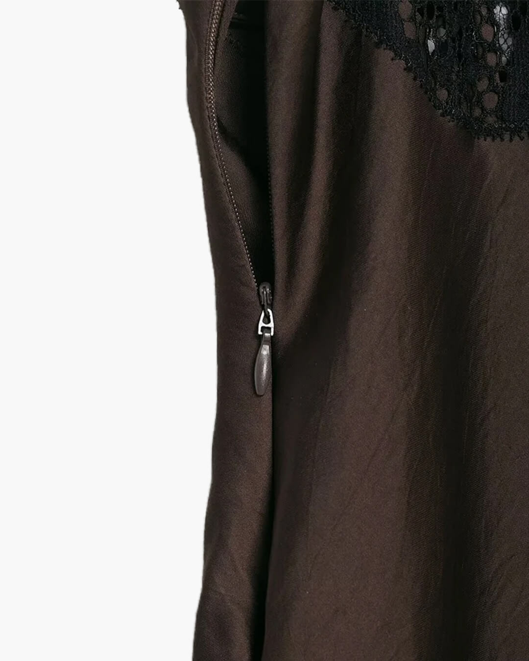 Lace-Trim Satin Slip Dress