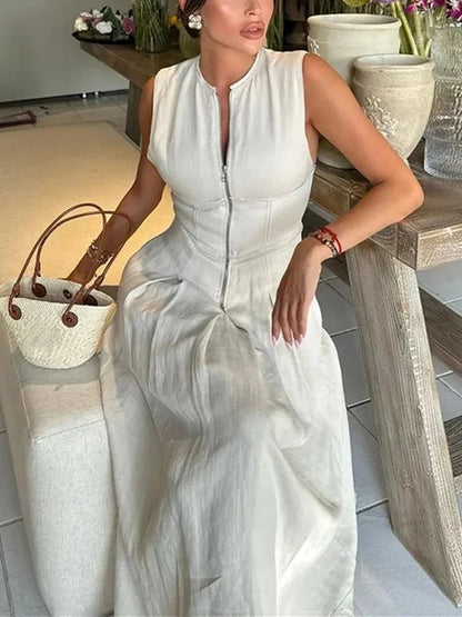 Jess Sleeveless Midi Dress