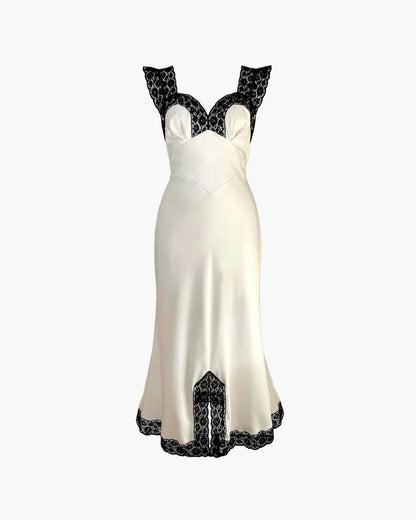 Joann Lange's Satin and Lace Dress