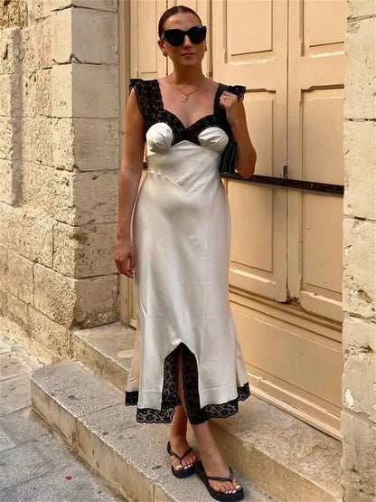 Joann Lange's Satin and Lace Dress