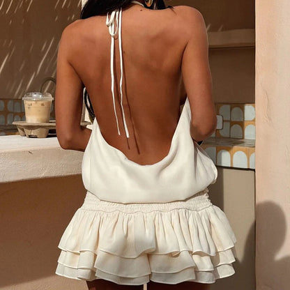 Halter mini dress