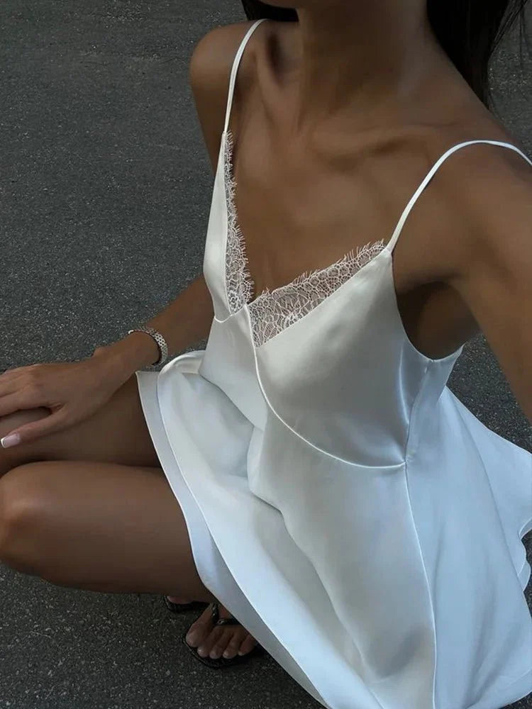 Kim Satin Mini Cami Dress
