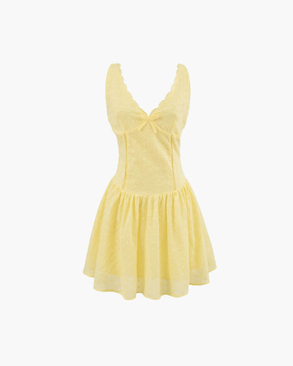 Kiara Mini Dress with Plunging Neckline
