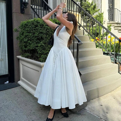Krista Plunge Maxi Dress