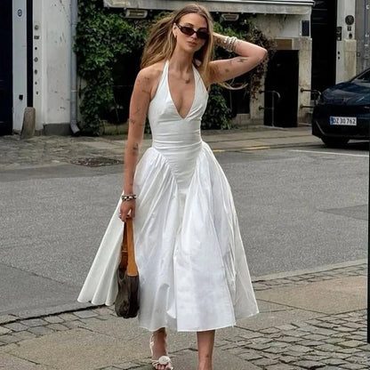 Krista Plunge Maxi Dress