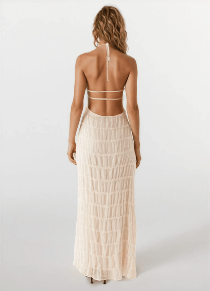 Leslie Strapless Textured Maxi Dress