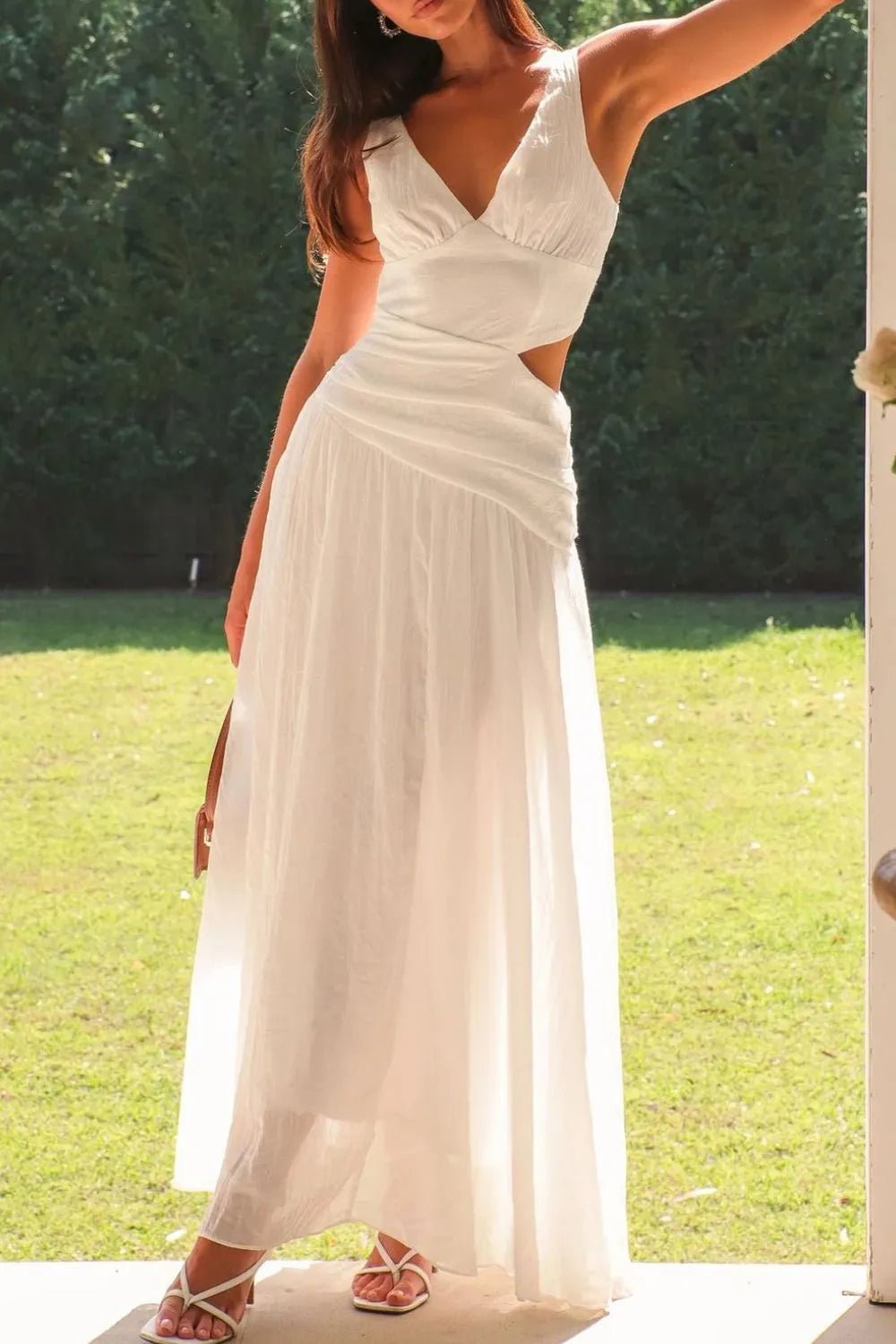 Lola Cut-Out Ruched Maxi Dress