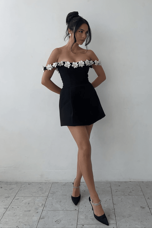 Mila Ärmelloses Blumen-Minikleid