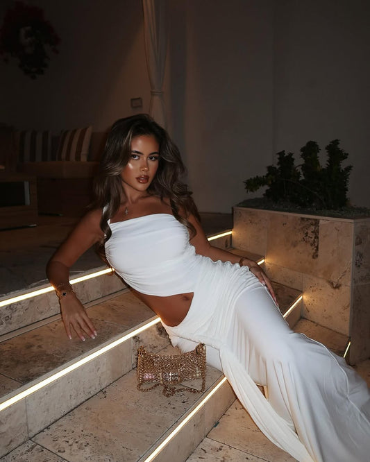 Miranel One-Shoulder Cut-Out Maxikleid