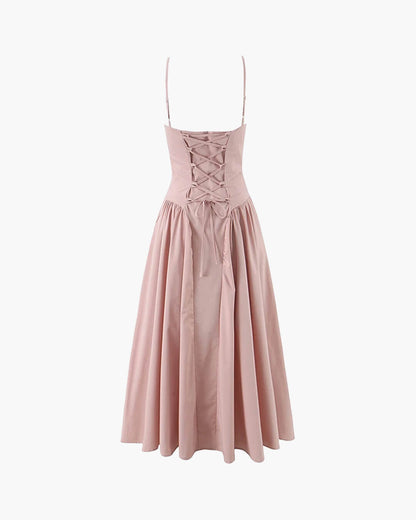 Mary Spaghetti Strap Midi Dress