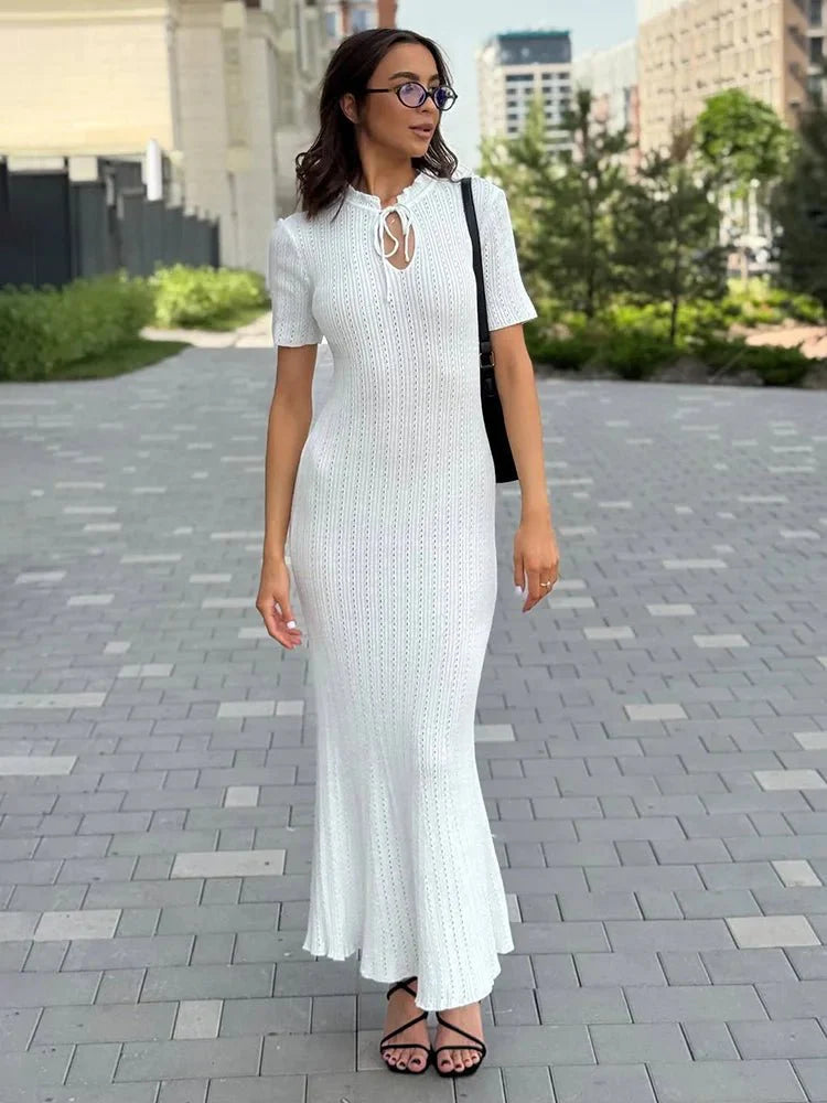 Bodycon Knitted Maxi Dress
