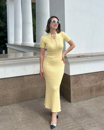 Bodycon Knitted Maxi Dress