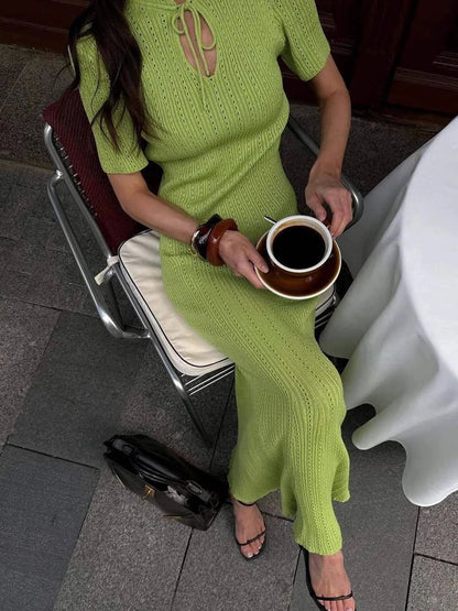 Bodycon Knitted Maxi Dress