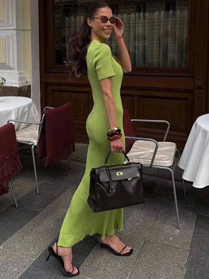 Bodycon Knitted Maxi Dress