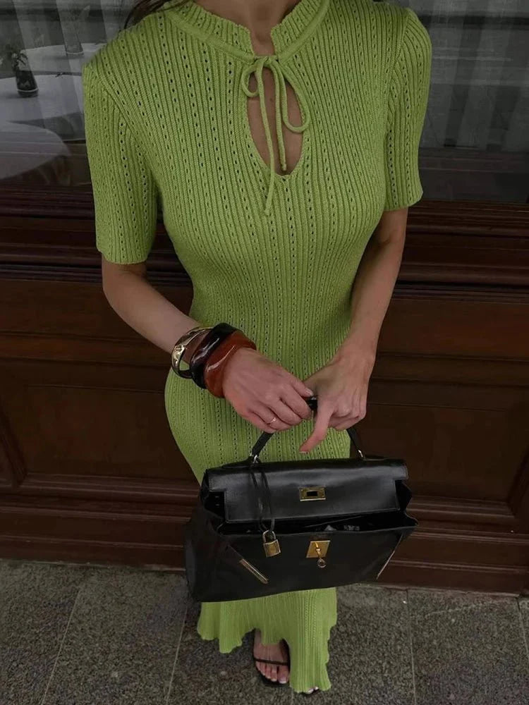 Bodycon Knitted Maxi Dress