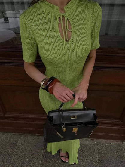 Bodycon Knitted Maxi Dress